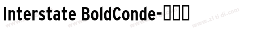 Interstate BoldConde字体转换